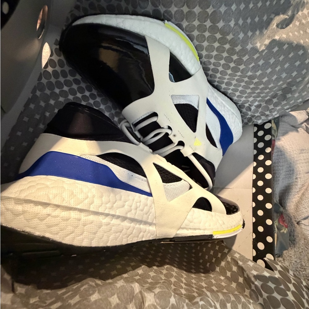 Adidas by Stella McCartney Black White Blue Athletic Shoes